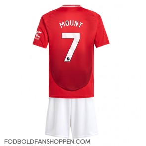 Manchester United Mason Mount #7 Hjemmebanetrøje Børn 2024-25 Kortærmet (+ Korte bukser)